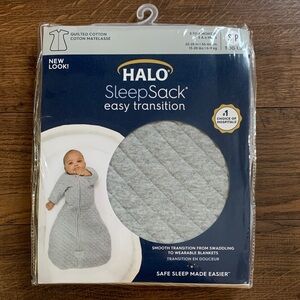 Halo Quilted Cotton SleepSack - Light Gray